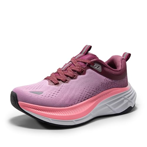 NORTIV 8 Women's Walking Shoes Running Tennis Sneakers,Purple,8.5