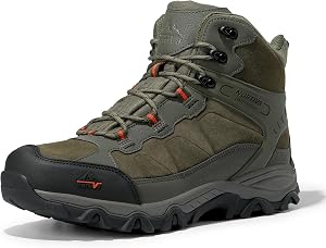 NORTIV 8 Men's Waterproof Hiking Boots Outdoor Mid Trekking Lightweight Mountaineering Shoes Paladin